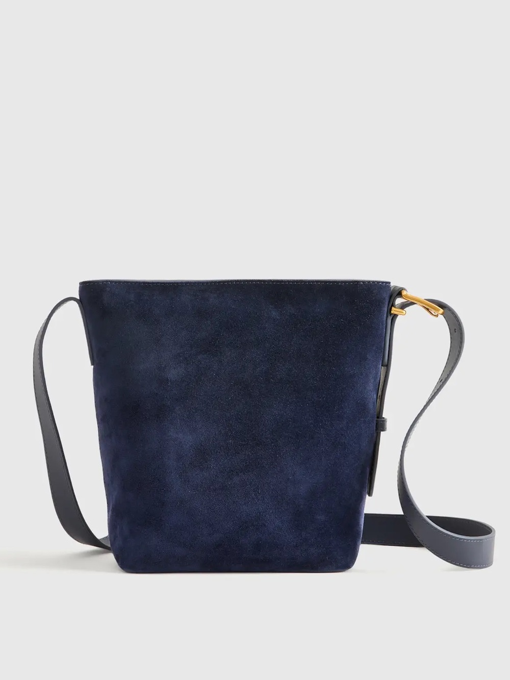 Quince Italian Suede Bucket Crossbody NWT